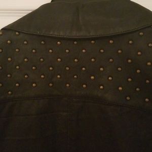 Trouve Studded Vegan Leather Vest